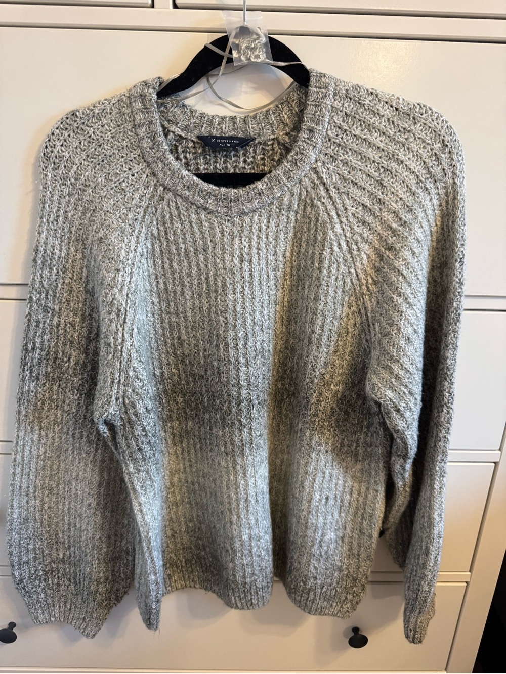 Mark’s Denver Hayes Crewneck green Knit Sweater, size XL